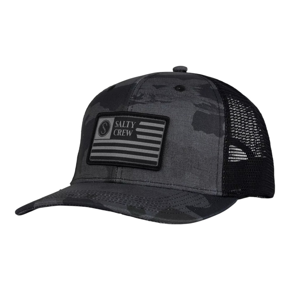 Salty Crew Authentic Patriot Retro Trucker Snapback Adjustable Hat/Cap